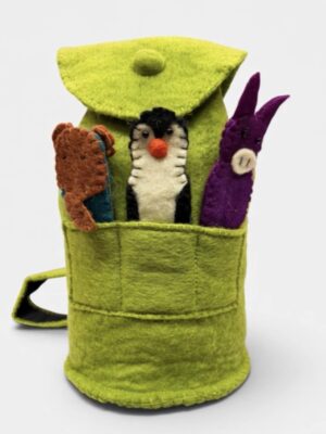 Filz-Rucksack mit Finger-Puppen