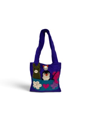 Filz-Handtasche mit Finger-Puppen